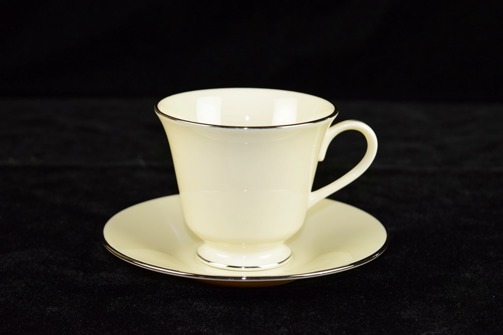 Elegant Lenox "Maywood" Pattern Dinnerware with Platinum Band