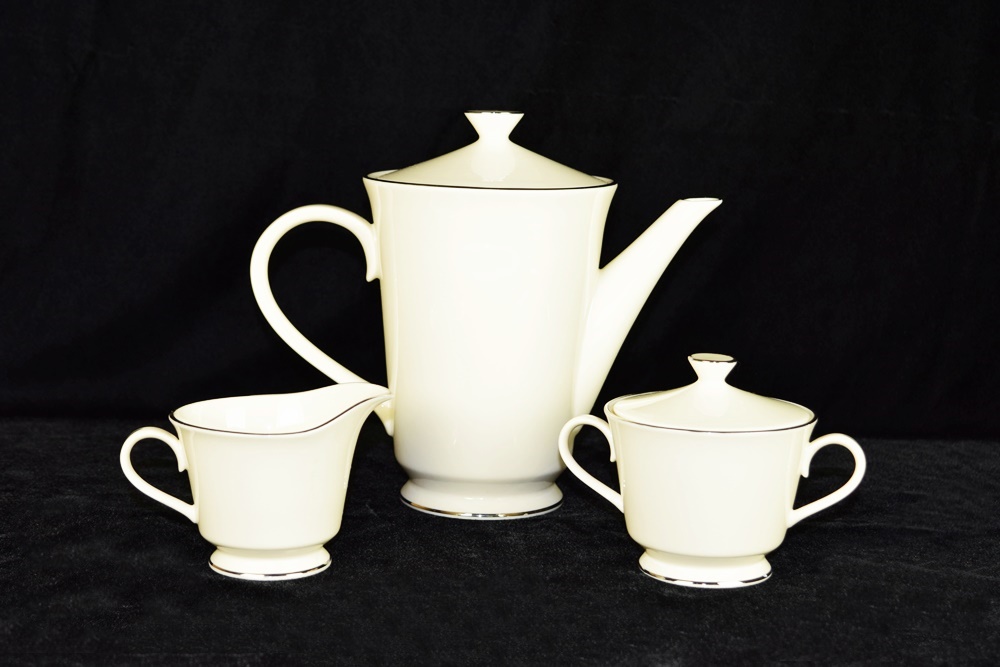 Elegant Lenox "Maywood" Pattern Dinnerware with Platinum Band