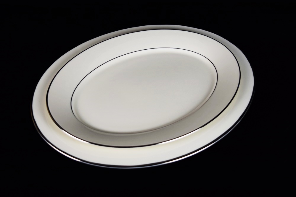 Elegant Lenox "Maywood" Pattern Dinnerware with Platinum Band