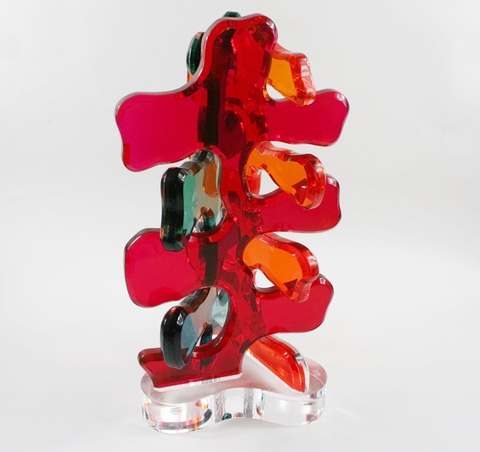 Contemporary Haziza Acrylic Sculpture