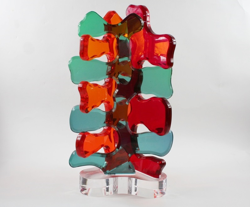 Contemporary Haziza Acrylic Sculpture