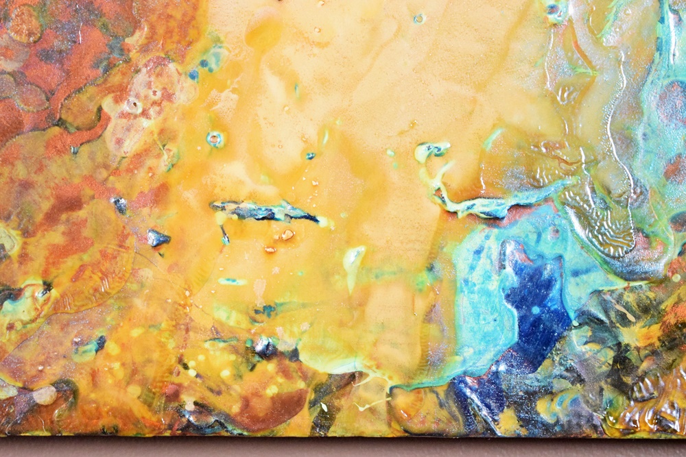 Original Abstract Mixed Media Painting by Luminous Lish