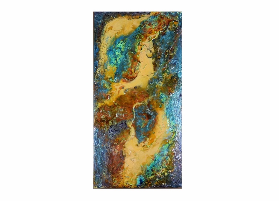 Original Abstract Mixed Media Painting by Luminous Lish