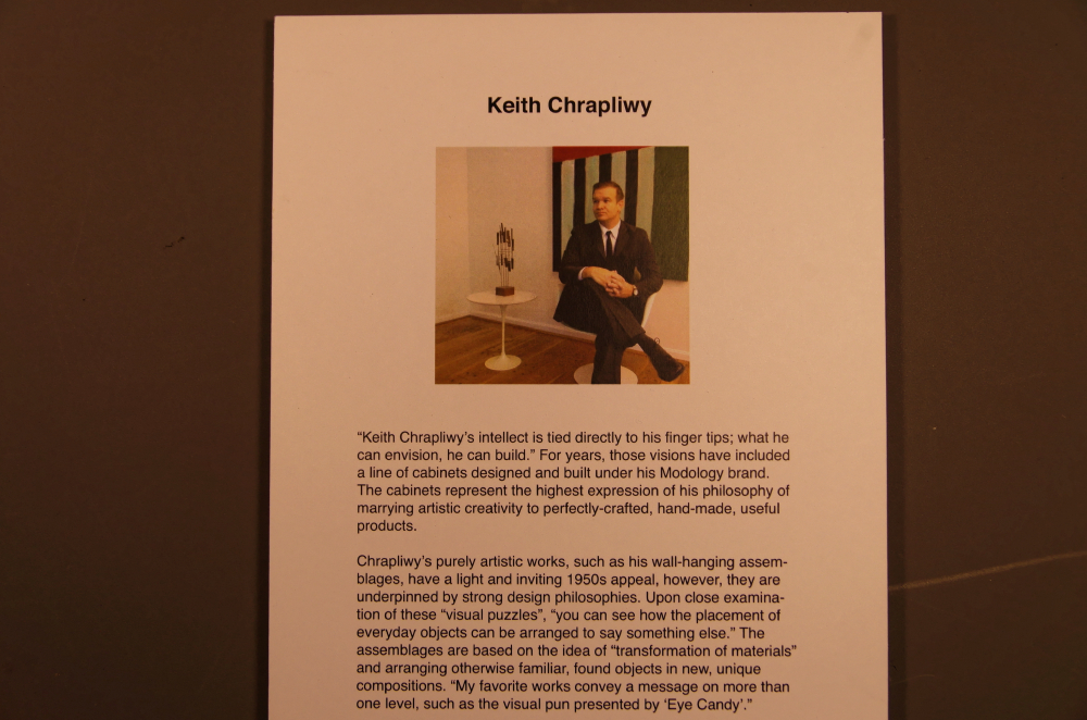 Modology Metal Work Bar Cabinet by Designer Keith Chrapliwy