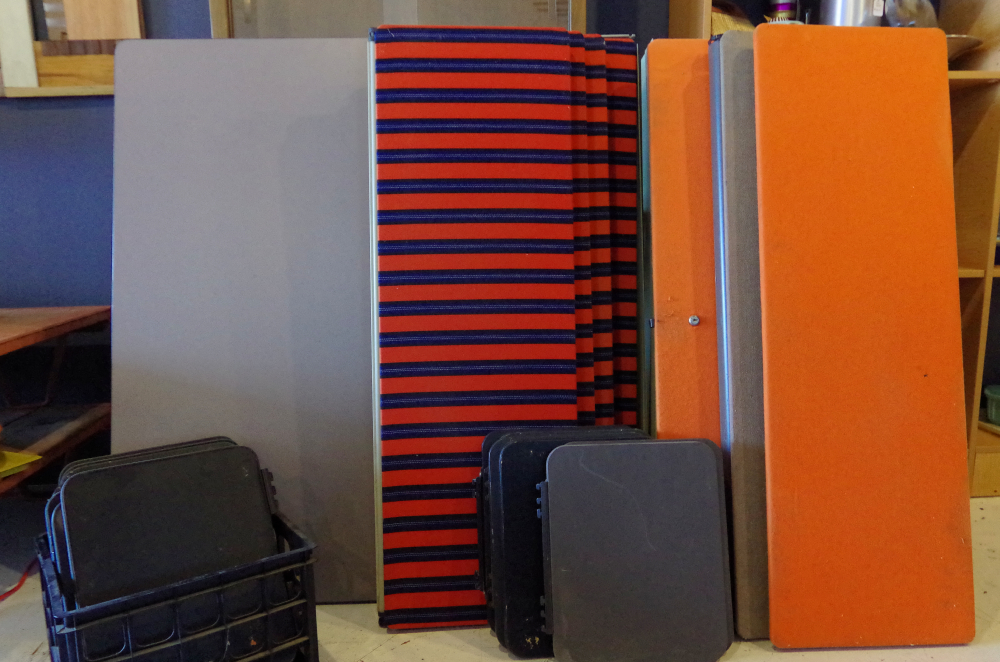 Vintage Herman Miller Wall Desk and Storage System