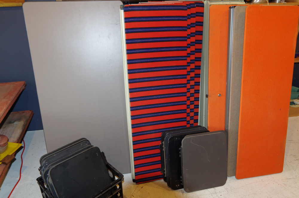 Vintage Herman Miller Wall Desk and Storage System