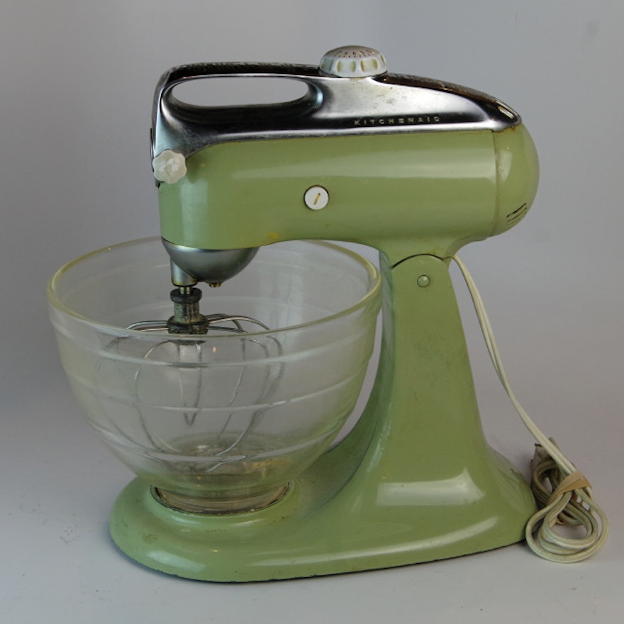 Vintage Kitchenaid Mixer in Sage Green