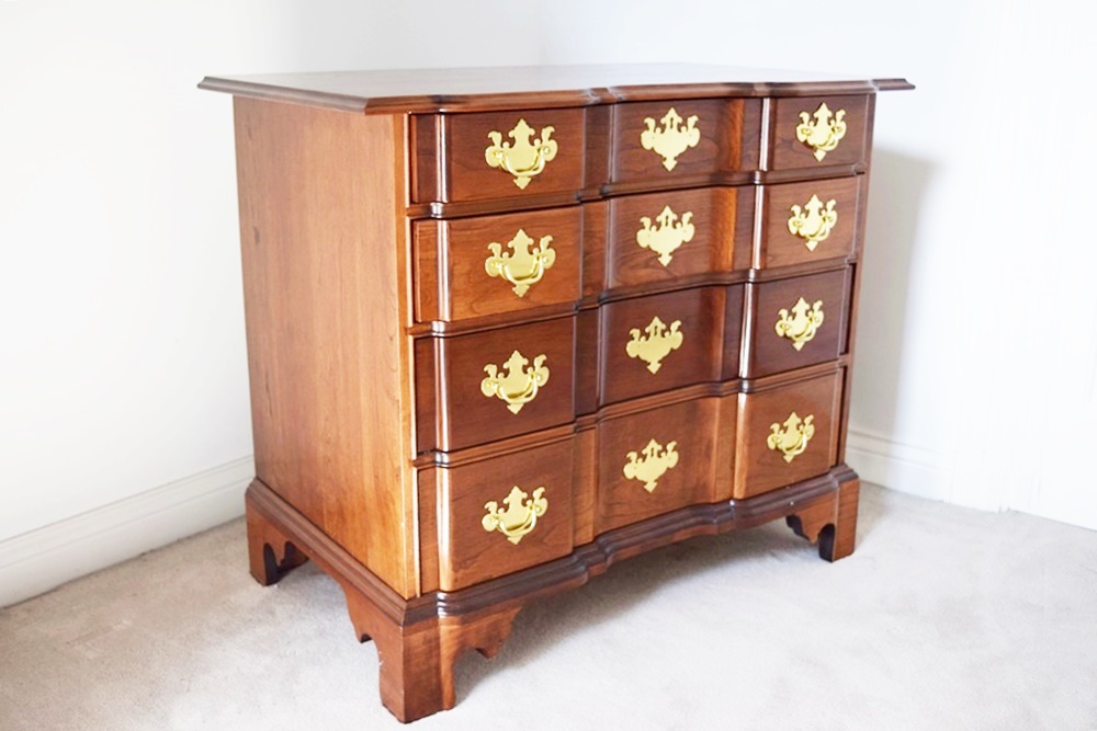 Mahogany Block Front Chest by Bartley Collection Ltd