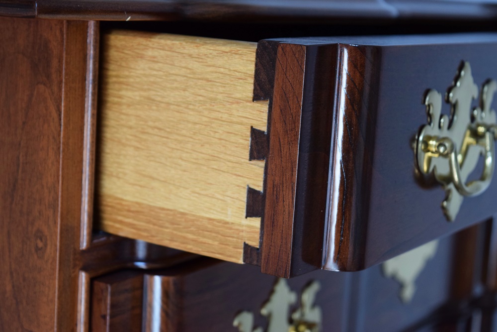 Mahogany Block Front Chest by Bartley Collection Ltd