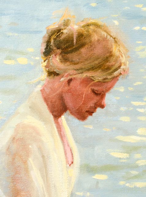 Original Richard Boyer Oil Painting "Walk in the Water"