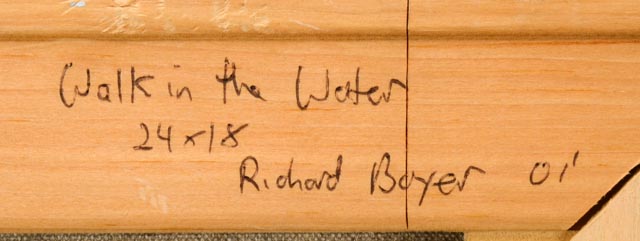 Original Richard Boyer Oil Painting "Walk in the Water"