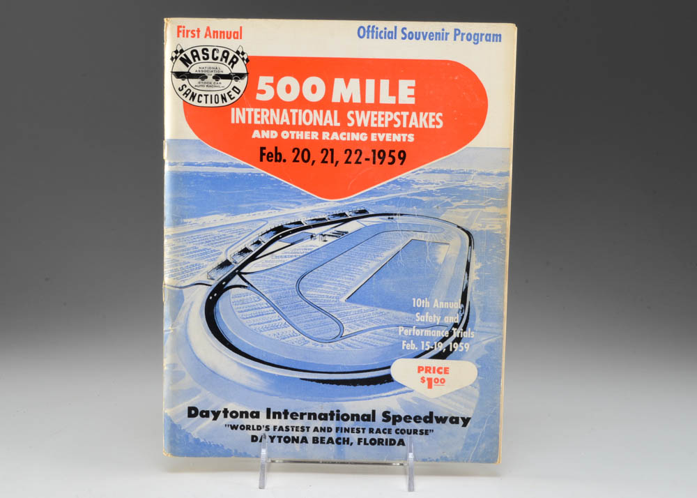 1959 Historic First Annual Daytona 500 Program