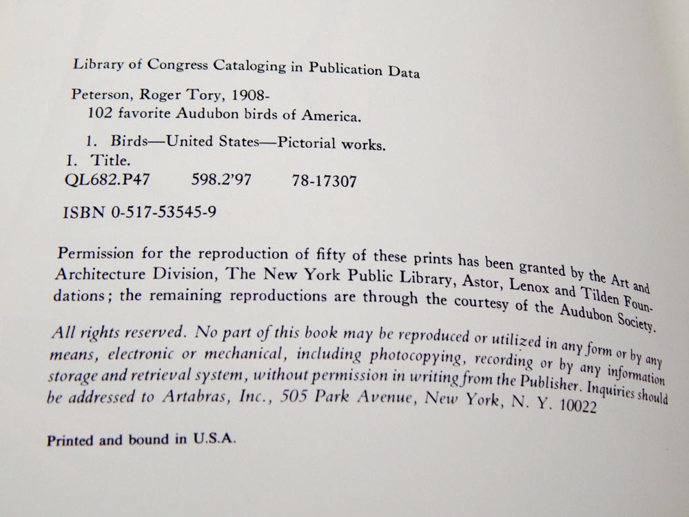 Audubon Books & Prints