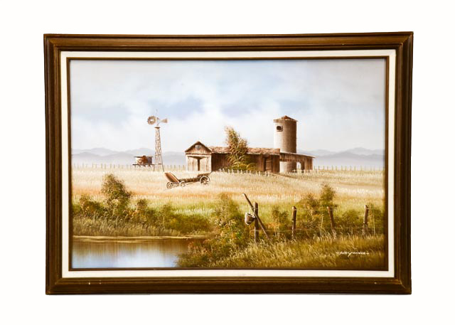 Oil on Canvas Landscape Signed Haywood