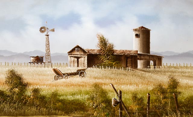 Oil on Canvas Landscape Signed Haywood