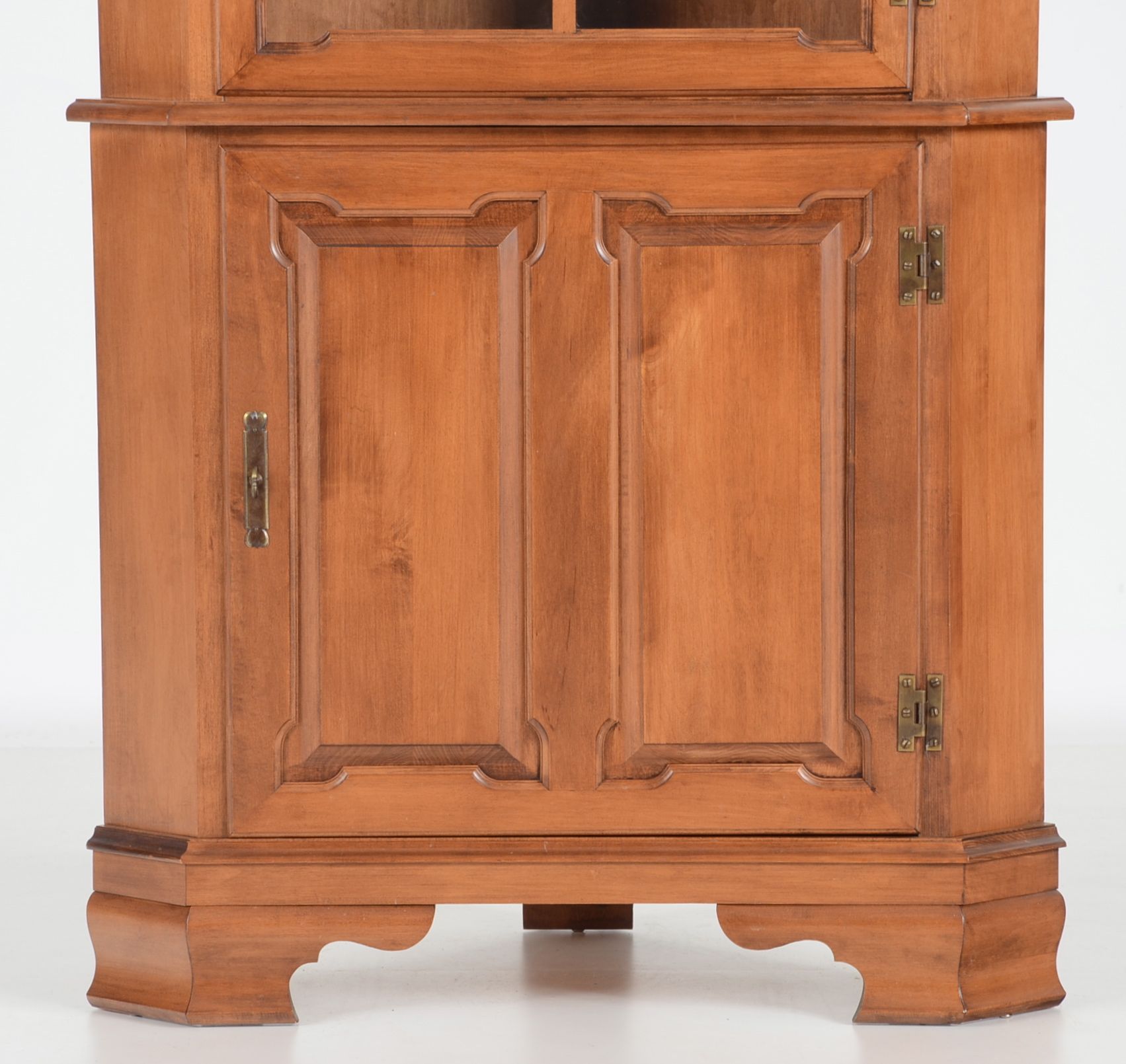 Vintage Tell City Maple Corner Cabinet
