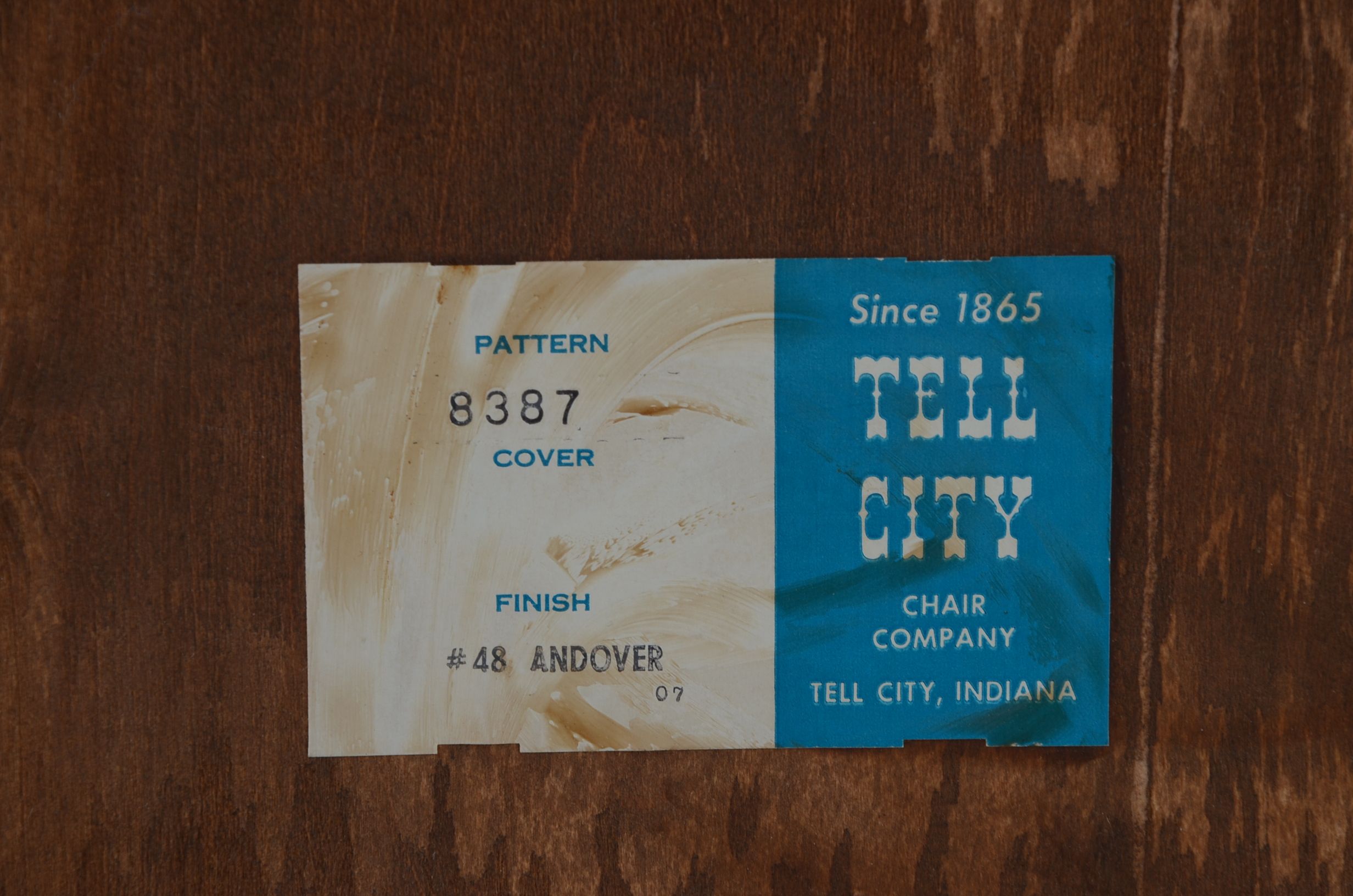 Vintage Tell City Maple Corner Cabinet