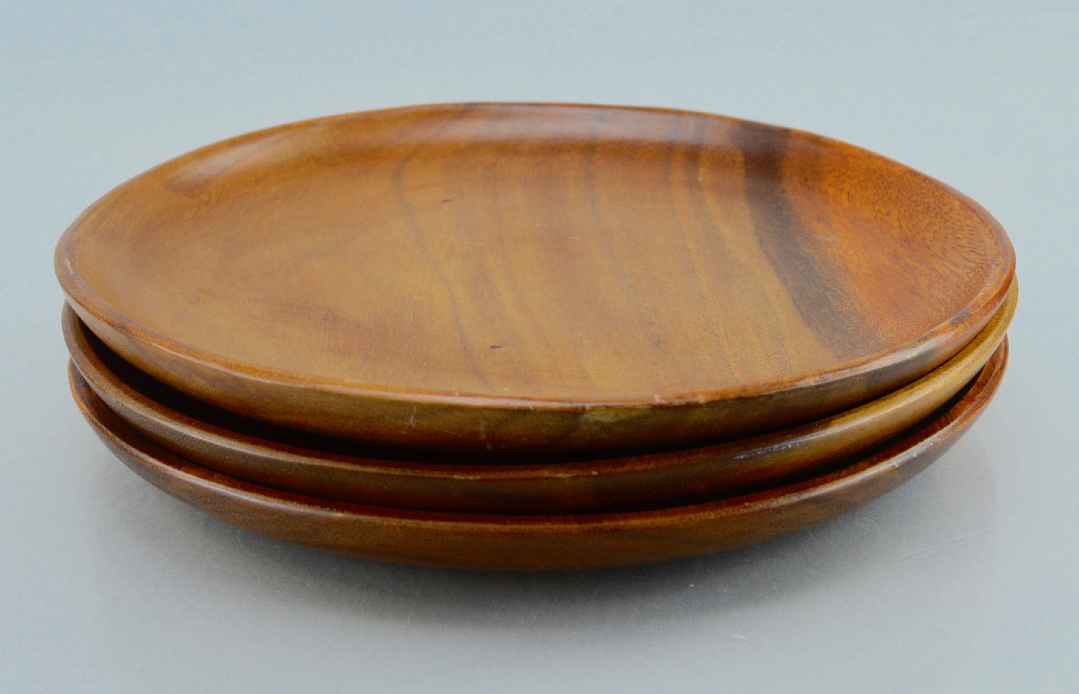 Acacia plates and Ten Faux Tortoise Napkin Holders