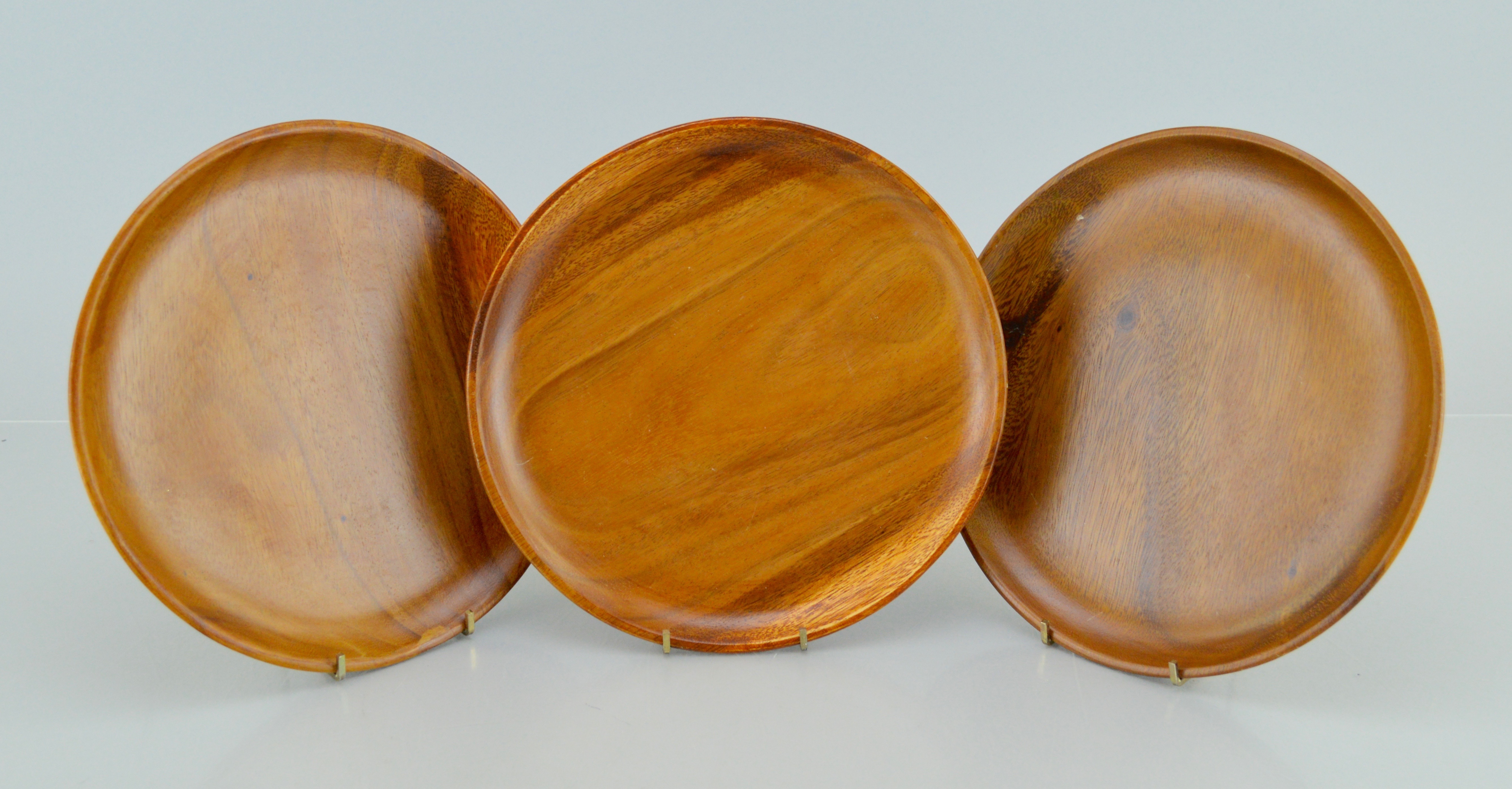 Acacia plates and Ten Faux Tortoise Napkin Holders