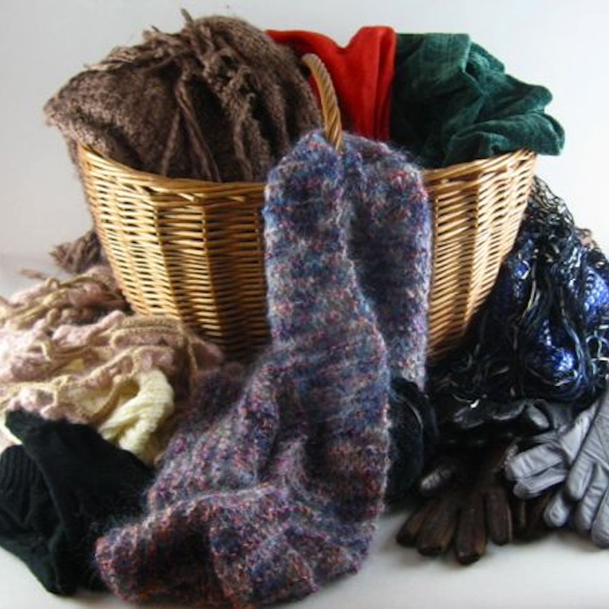 Basket of Wraps and Gloves