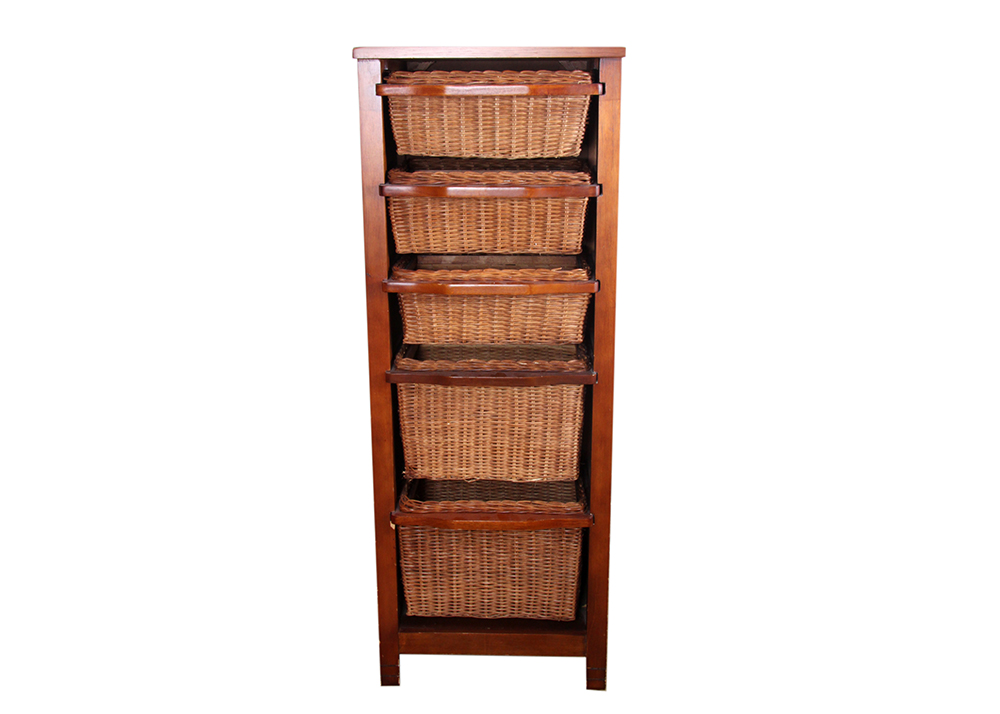 Pull-out Wicker Basket Drawers