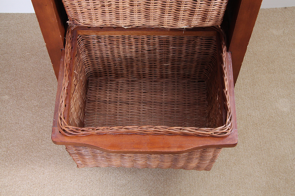 Pull-out Wicker Basket Drawers