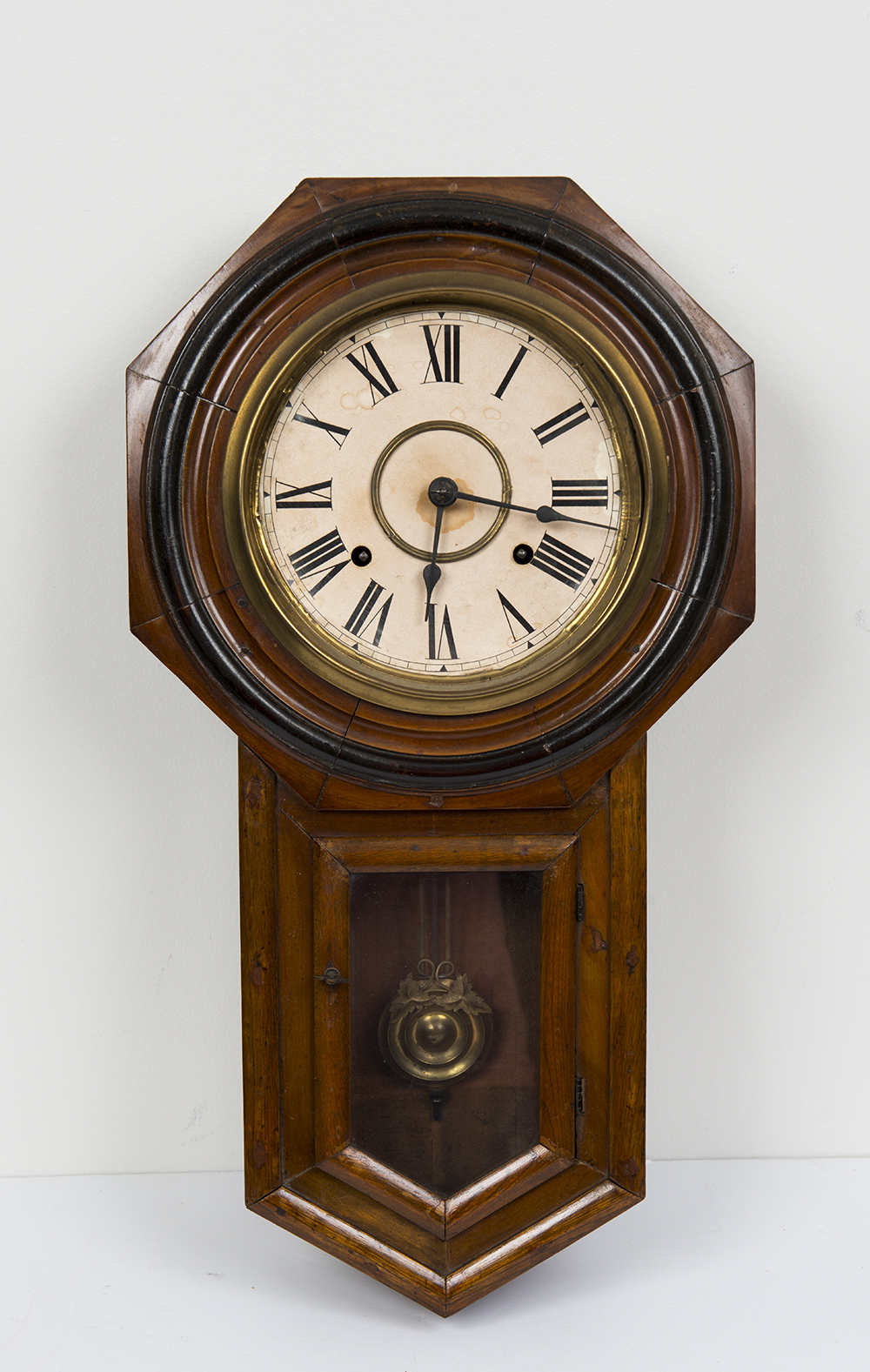 Antique Japanese Oak Wall Clock