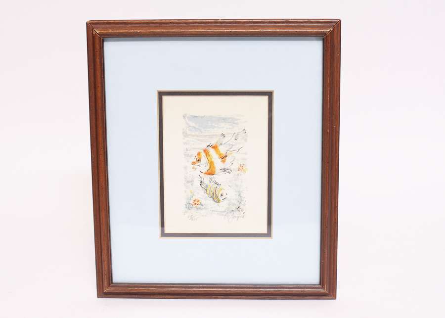 Limited Edition A. Joyce Stone Lithograph of "Gold Stripe"