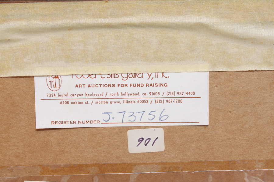 Limited Edition A. Joyce Stone Lithograph of "Gold Stripe"