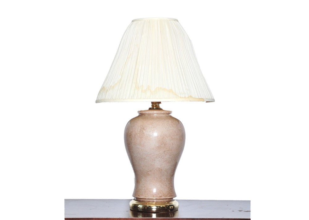 Glass Urn Table Lamp