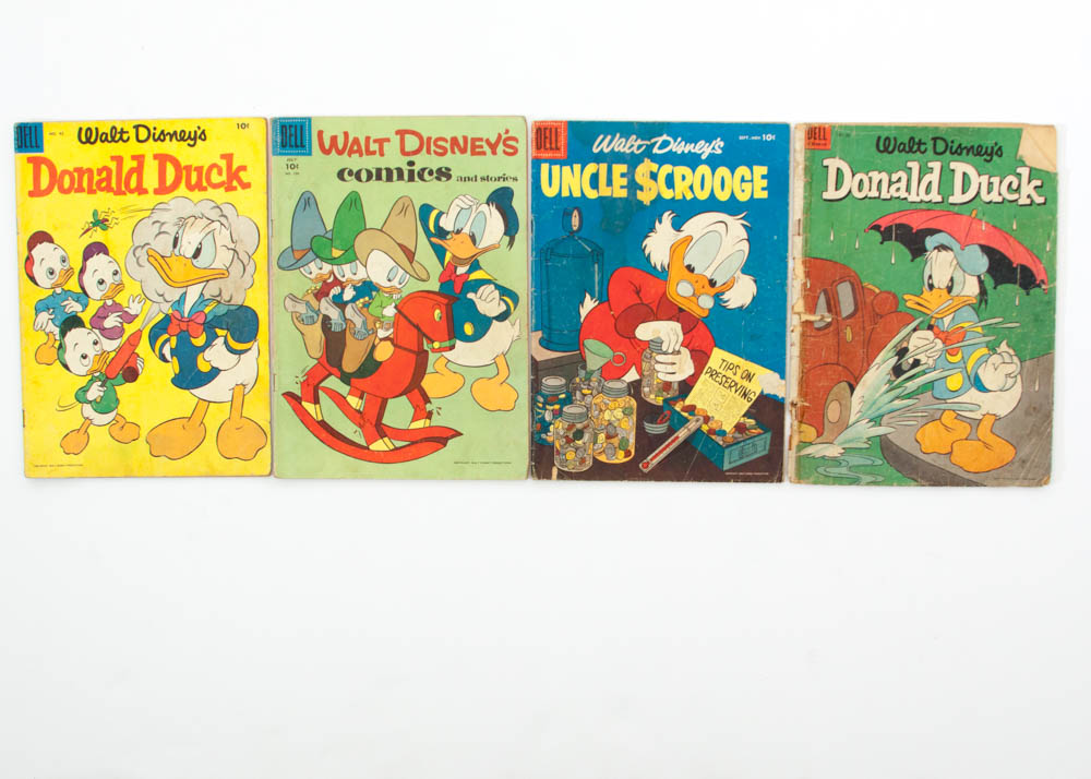 Collection of Vintage Dell Comics, all from Disney Stories