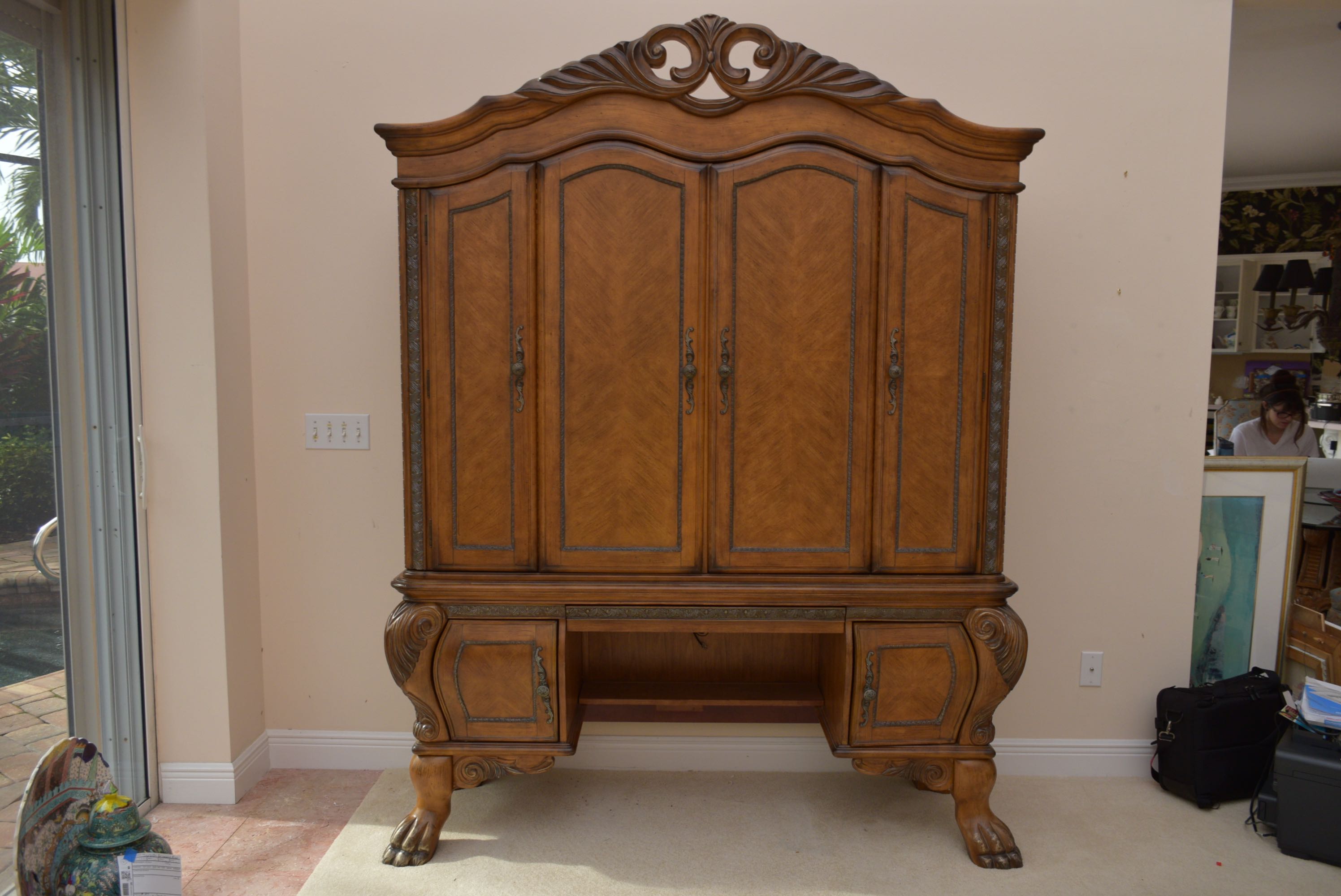 Michael Amini Hutch Desk for Aico Furniture