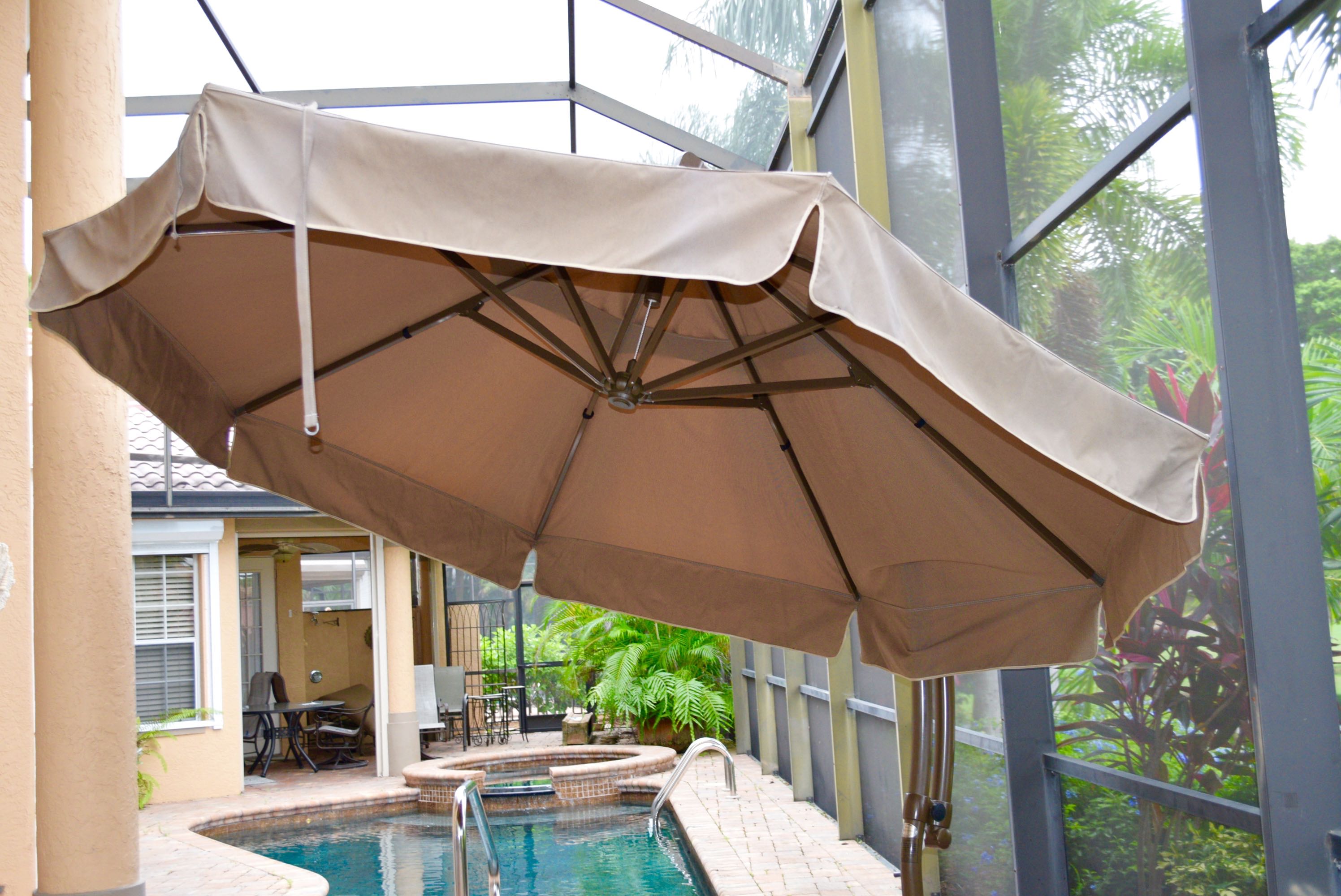 Sun Garden Tan Parasol Umbrella