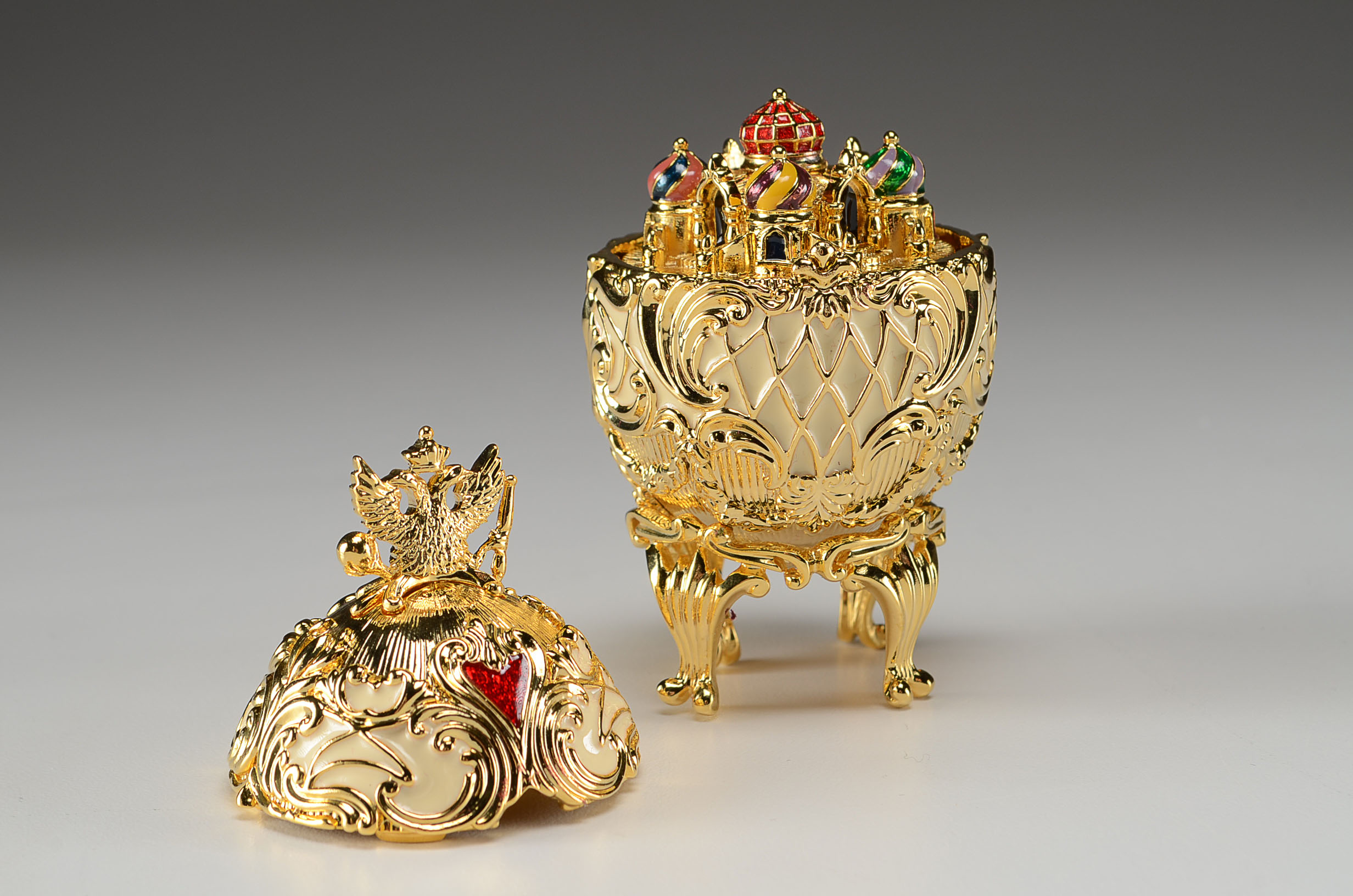 Set of Four Joan Rivers Imperial Treasures II Fabergé Eggs