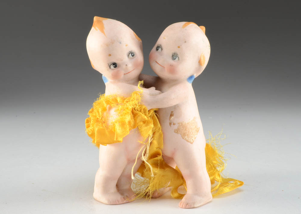Rare Vintage Rose O'Neill Kewpie Huggers