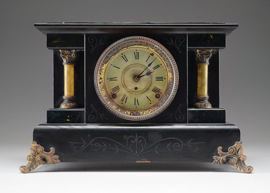 Antique Seth Thomas "Adamantine" Mantel Clock