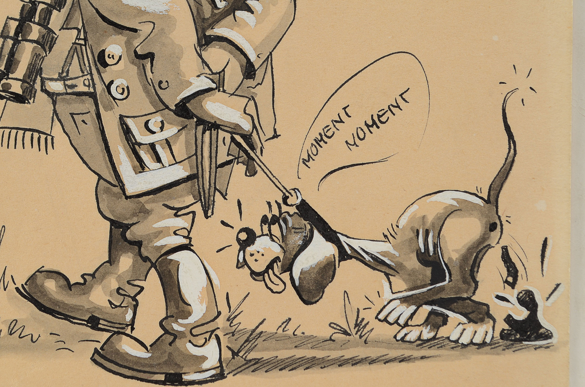 Original 1959 German Political Cartoon