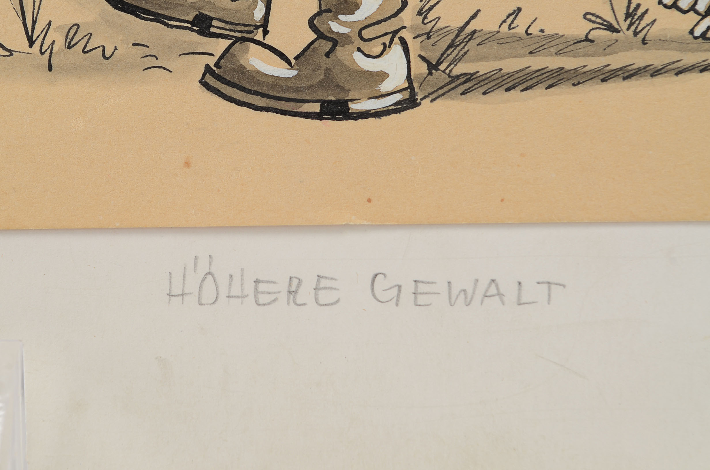 Original 1959 German Political Cartoon