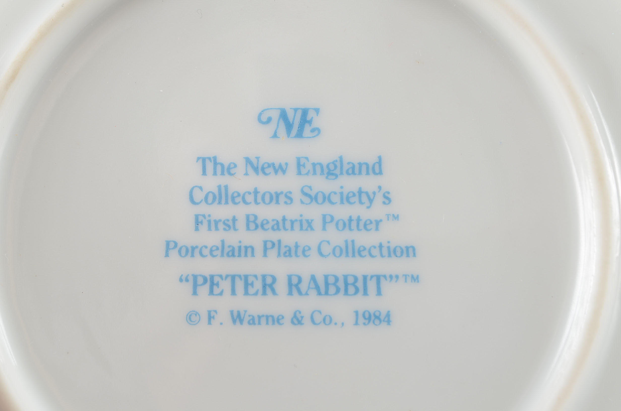 Pair of Beatrix Potter Music Boxes and Peter Rabbit Plate