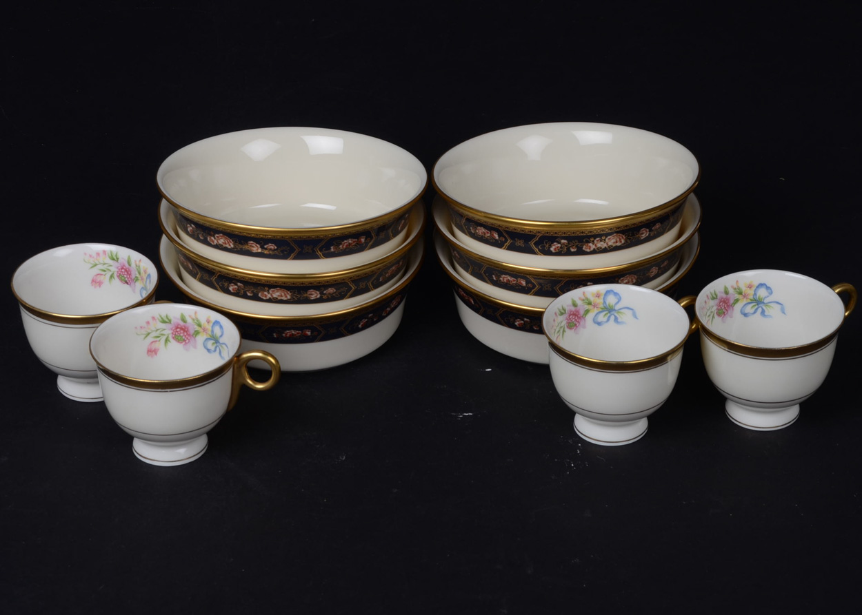 Grouping of Haviland and Lenox China Pieces