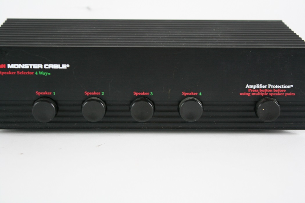 Pioneer Elite Receiver, Sony CD,  and Monster Cable Speaker Box