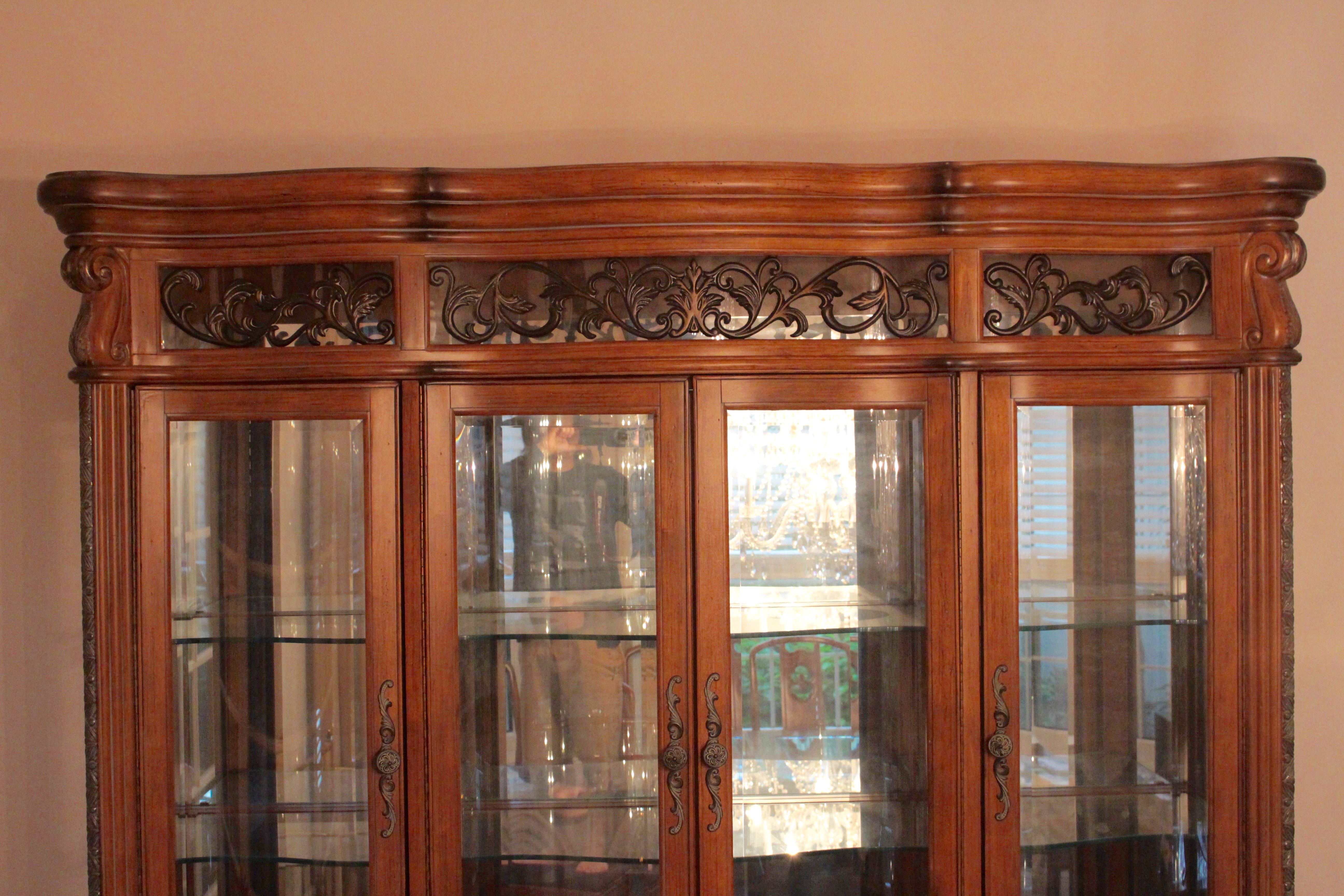 Michael Amini Signature Series Breakfront China Cabinet