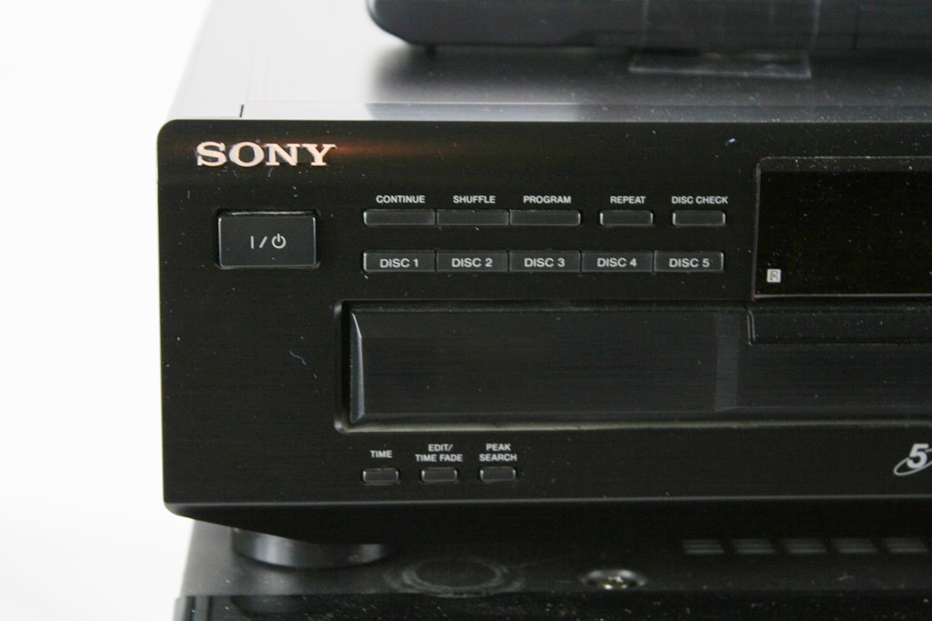 Pioneer Elite Receiver, Sony CD,  and Monster Cable Speaker Box