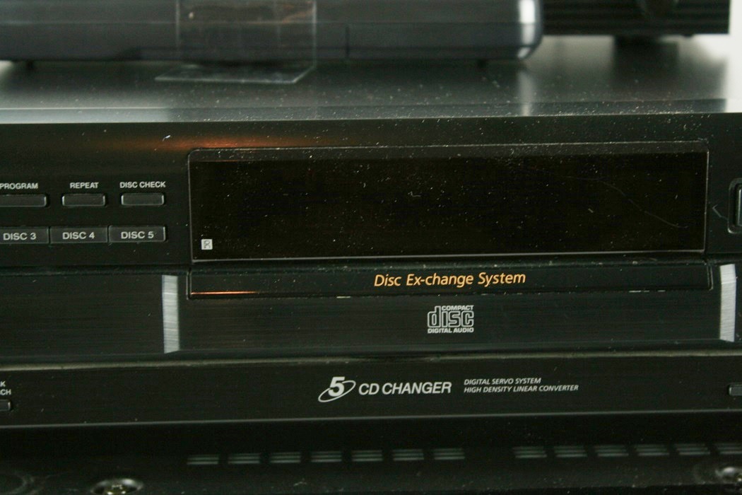 Pioneer Elite Receiver, Sony CD,  and Monster Cable Speaker Box