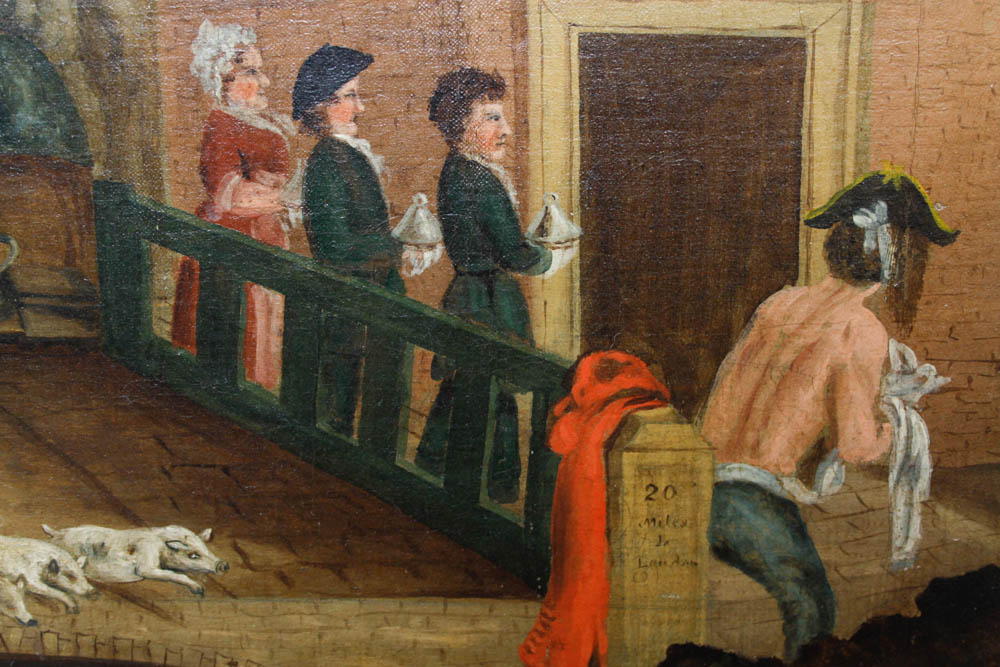 19th Century Copy of Hogarth's "Chairing the Members"