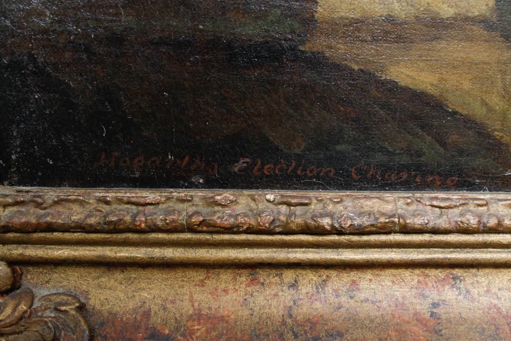 19th Century Copy of Hogarth's "Chairing the Members"