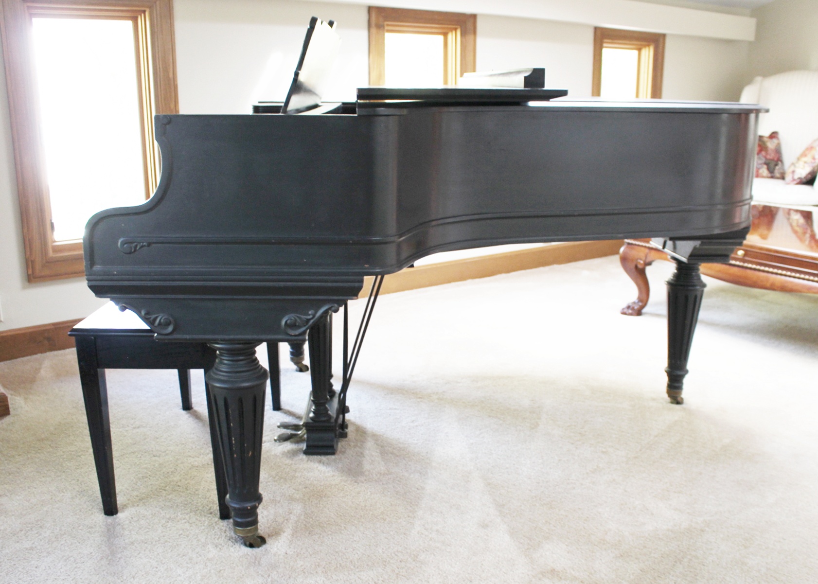Vintage Starr Baby Grand Piano and Stool
