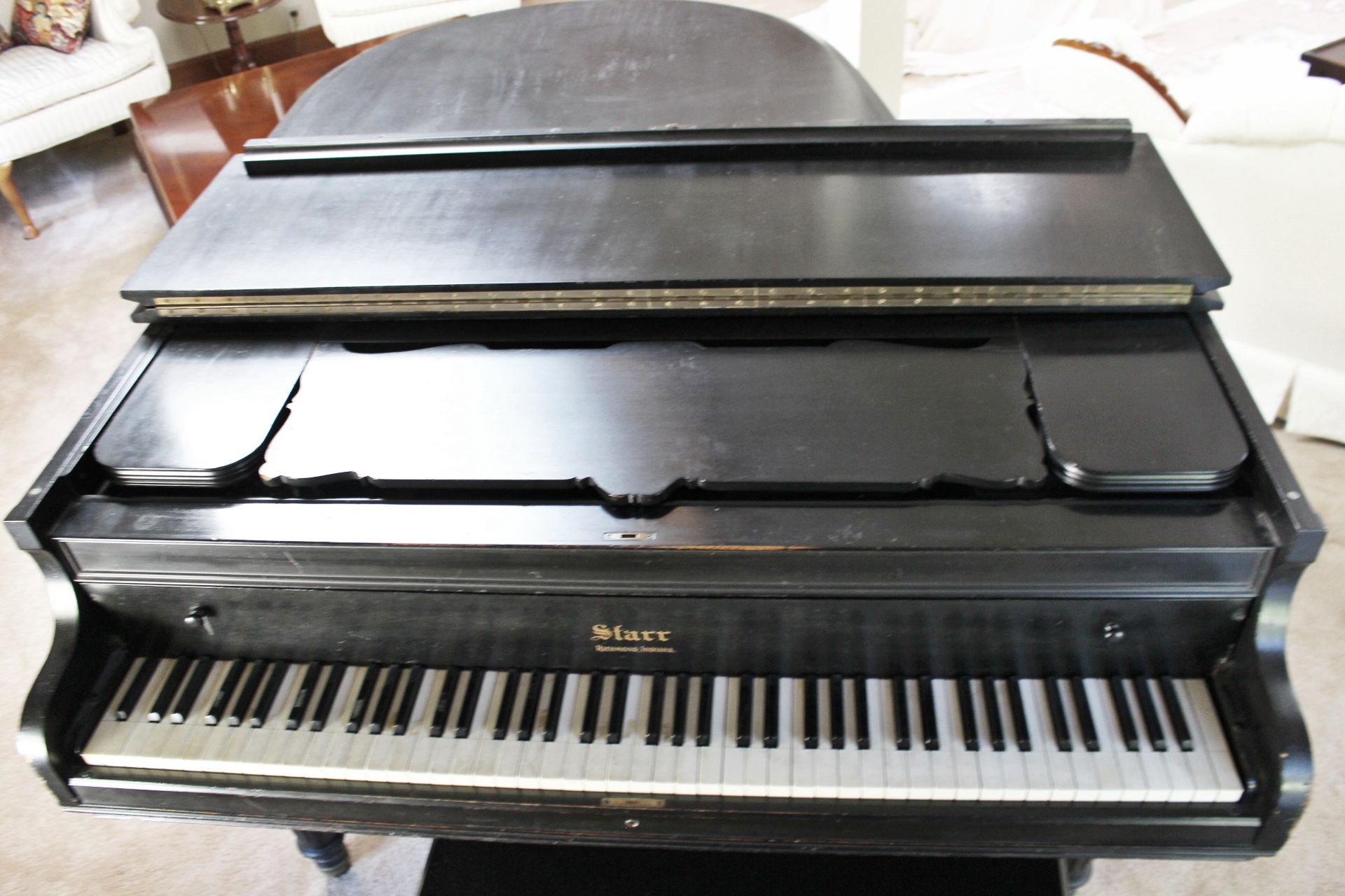 Vintage Starr Baby Grand Piano and Stool