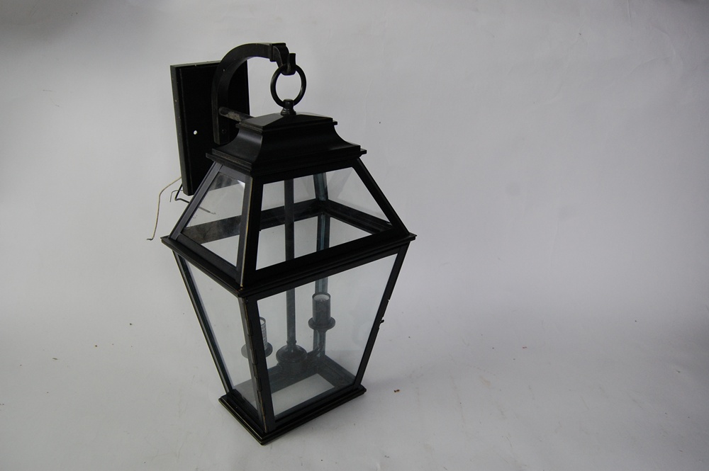 Pair of Restoration Hardware Cambridge Bronze Tone Sconces