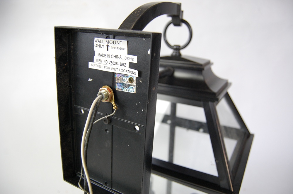 Pair of Restoration Hardware Cambridge Bronze Tone Sconces